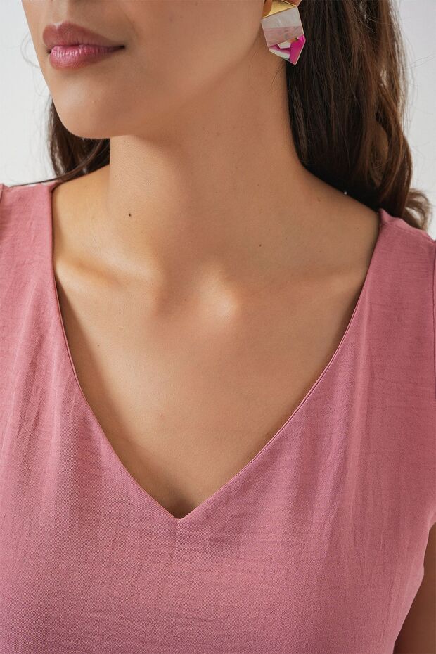 BDART V Yakalı Bluz - 5