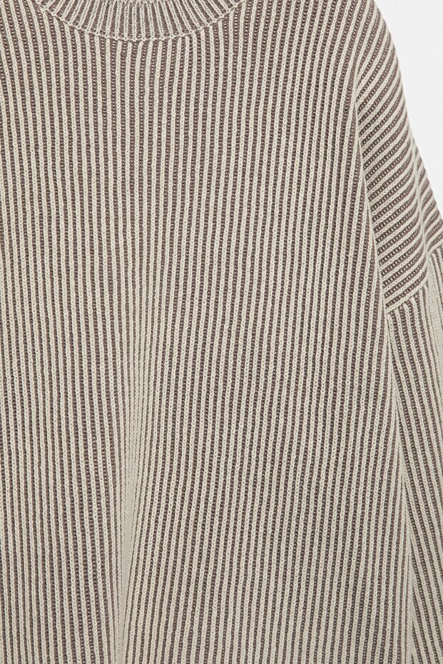 Ribbed jumper with contrast thread - 7