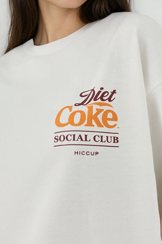 Printed round neck sweatshirt - 6