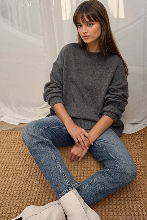 Rahat Bisiklet Yaka Triko Kazak - 2