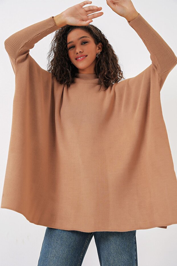 Bdart Slit Detailed Mock Neck Knitwear Sweater