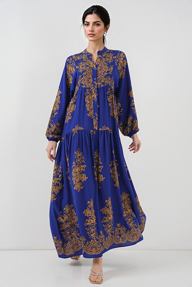 Modest dress with authentic BDART pattern - 4