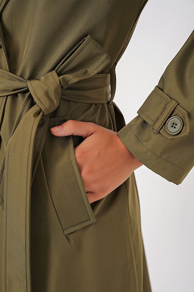 Bdart Buttoned Lined Trench Coat - 6