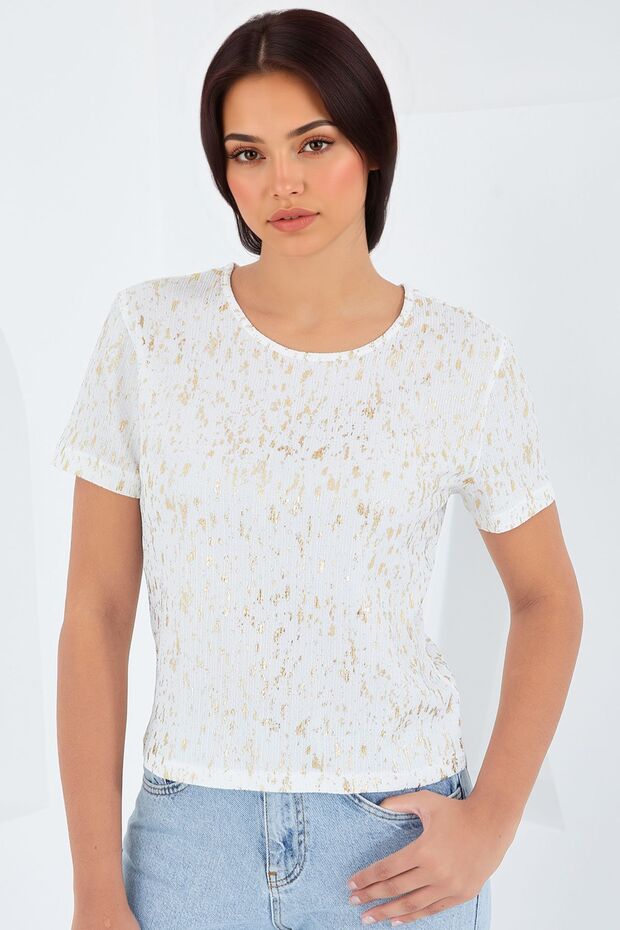 BDART Arka Baskılı Cropp Tişört - 1