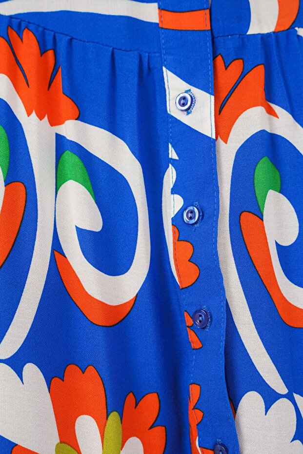 Rochie lungă modestă cu model BDART - 5