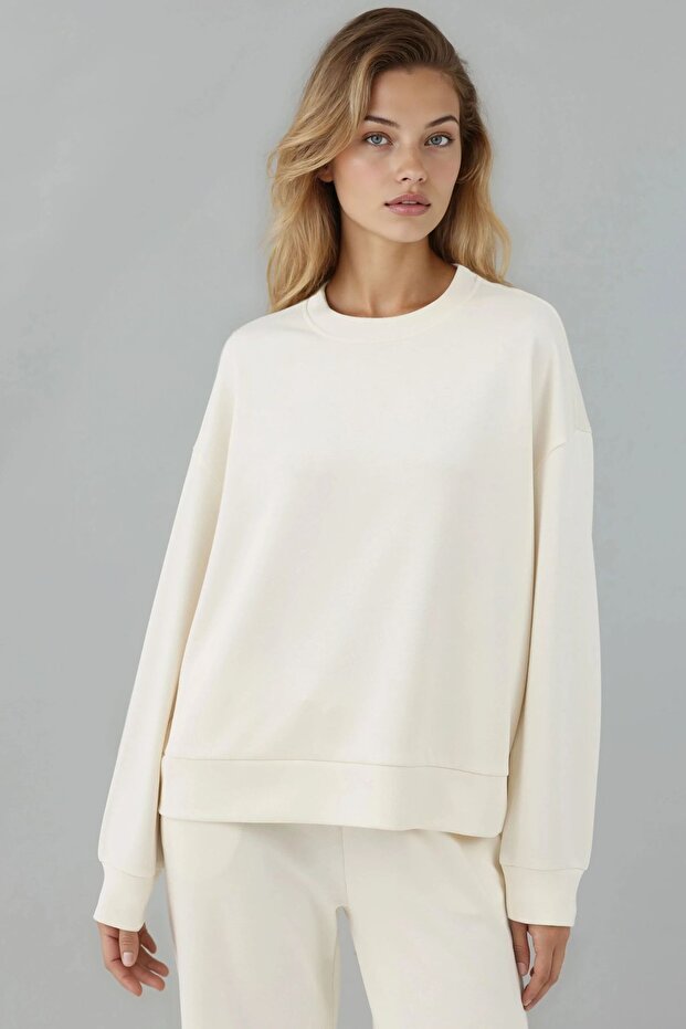 Modal Touch Basic Sweatshirt - 1