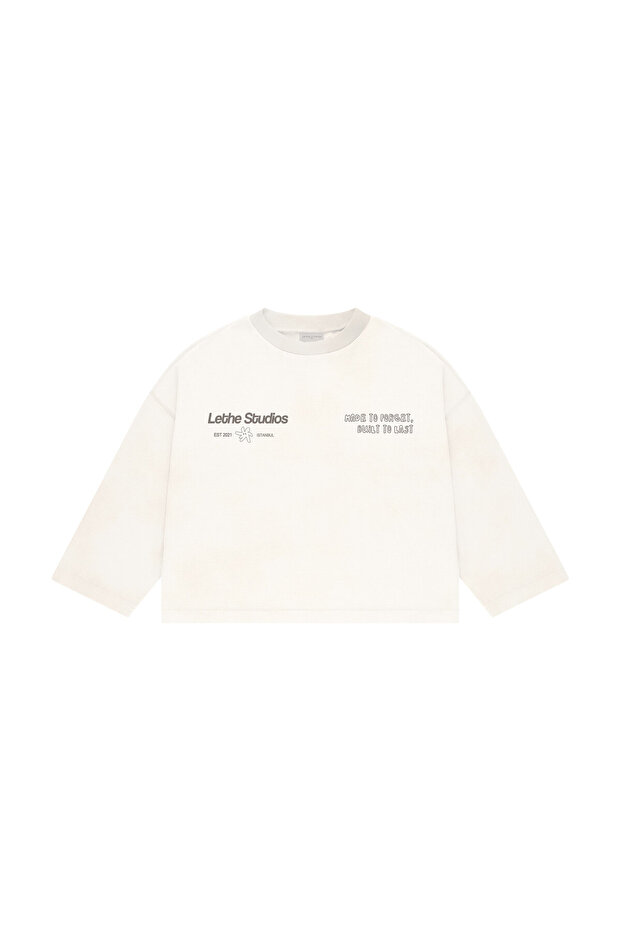Forget Printed Long Sleeve Basic T-Shirt - 1