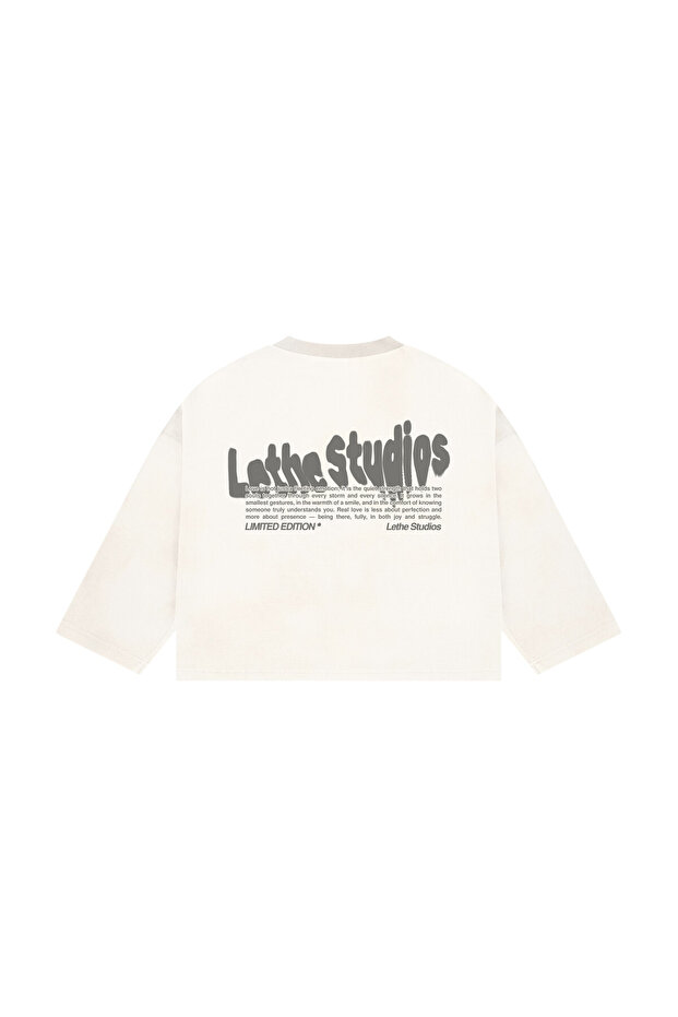 Lethe Studios Printed Long Sleeve Basic T-Shirt - 1