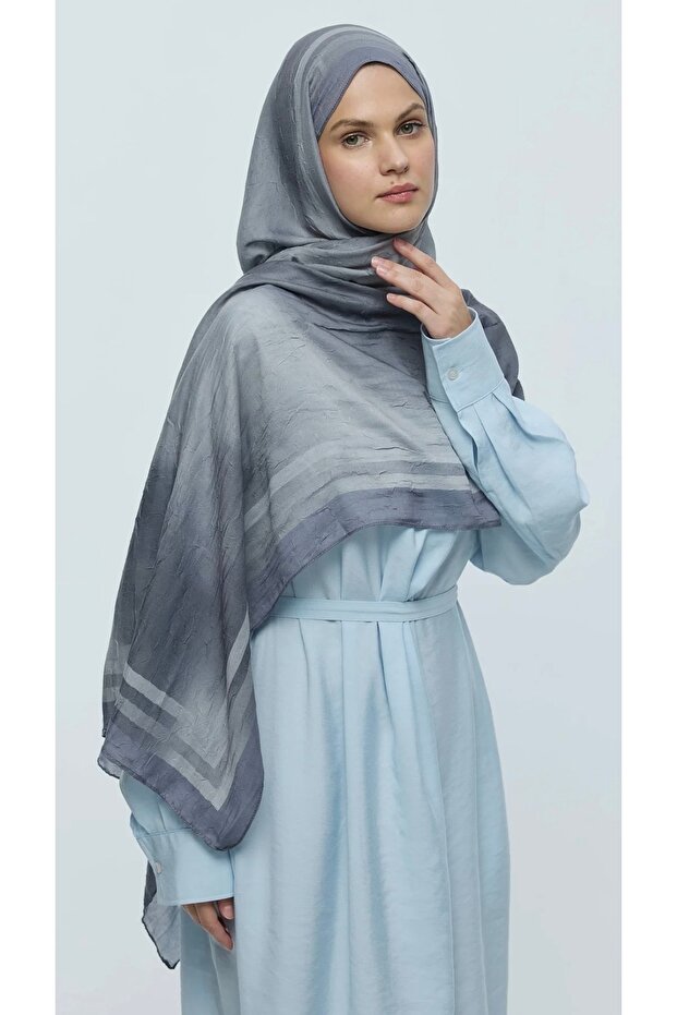 Sunset Desen Bambu Şal - 3