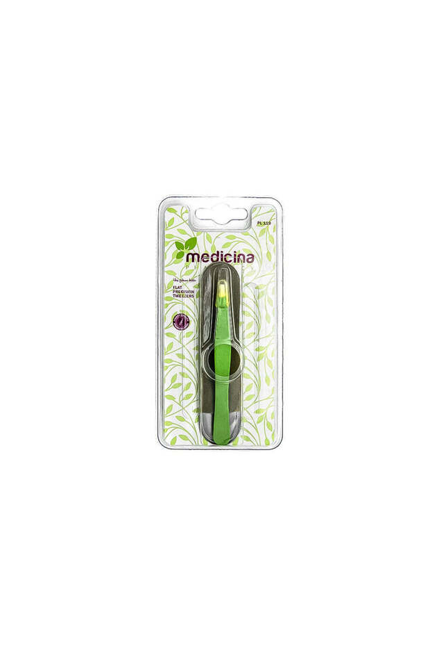 Medicina Green Flat Precision Tweezer