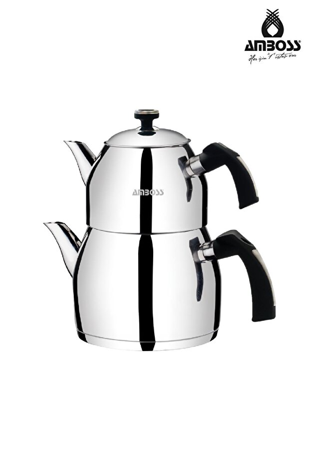 Teadora 4 Parça Paslanmaz Çelik Orta Boy Çaydanlık - 2