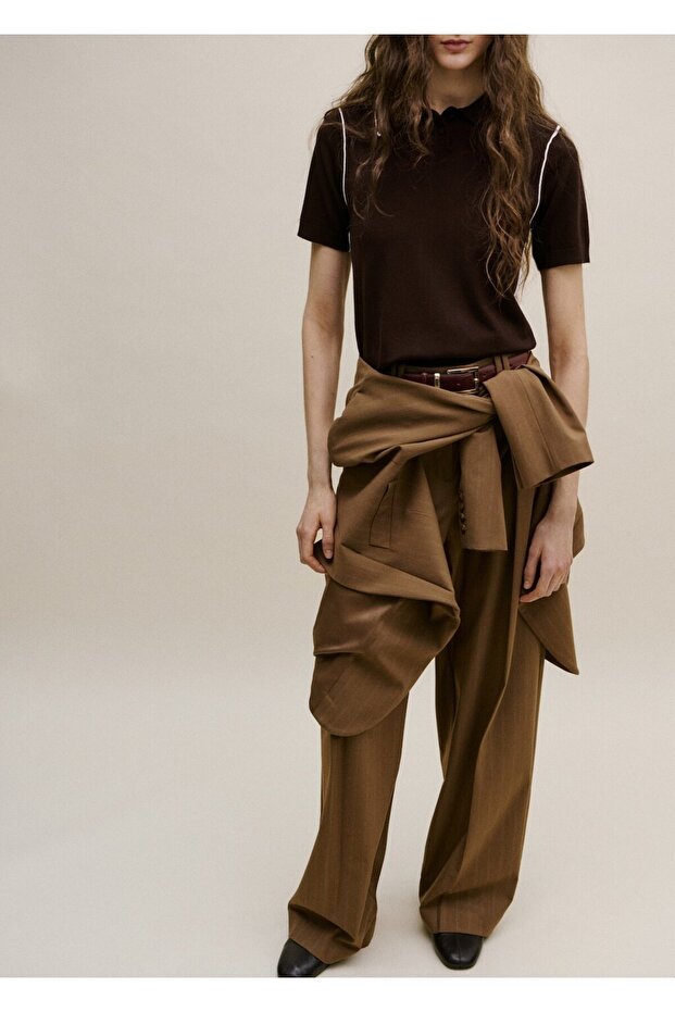 Kontrast çizgili kazak - 2