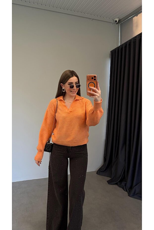 Orancii Collared Knitwear Yavruağzı
