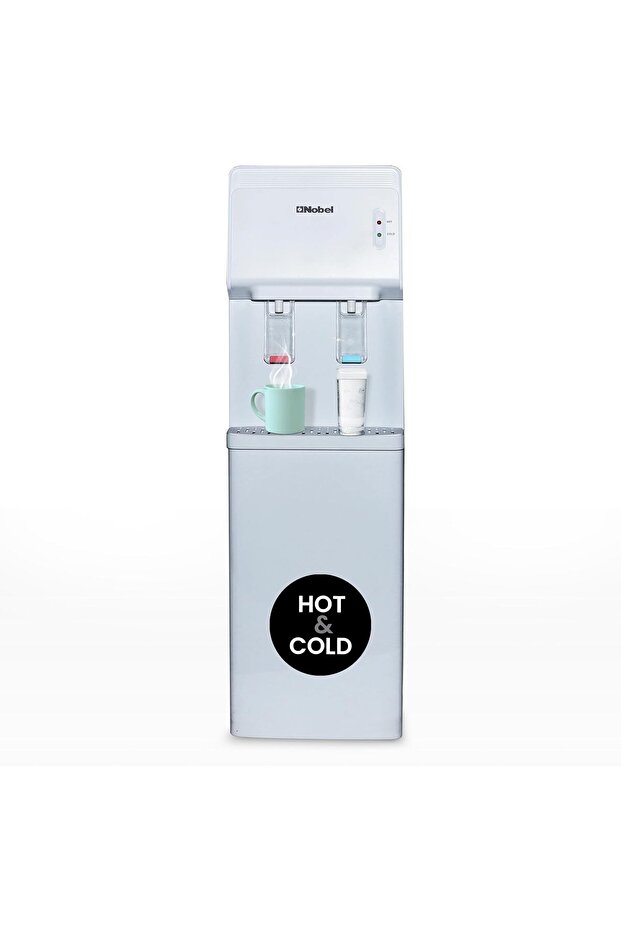 Water Dispenser, Hot & Cold, 2 Taps, Compressor Cooling, 5L/H Heating, 2L/H Cooling, Silicon W