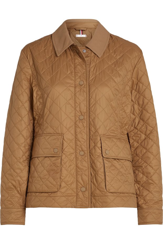 PADDED NYLON SLIM QUILTED JACKET