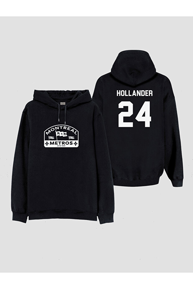 Rozanov 81 Hollander 24 Heated Rivalry Series Printed Black Hooded Sweatshirt Hoodie