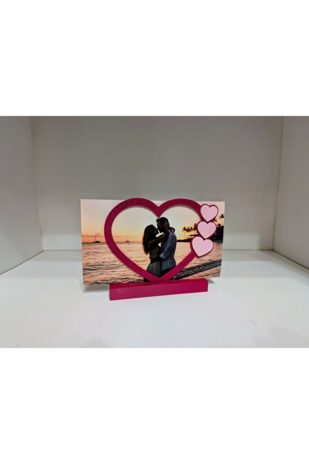 Romantic Heart-Themed Photo Frame – Valentine's Day & Home Decor