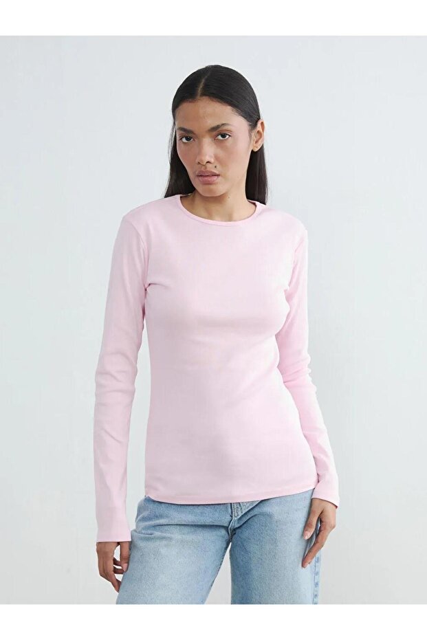 Brown Crew Neck Women's Bodysuit (S6)