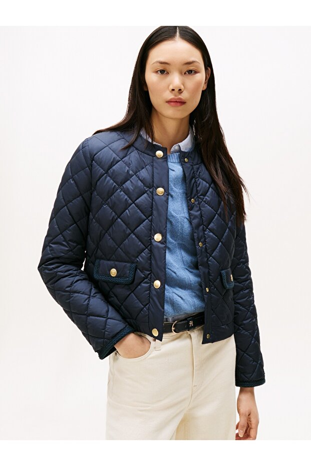 G/BUTTON QUILTED REG LADY JACKET - 6