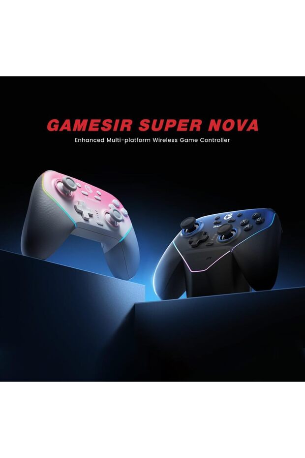 وحدة تحكم الألعاب اللاسلكية GameSir Super Nova لأجهزة الكمبيوتر/Switch/iOS/Android، مزودة بعصا تحكم وزر تشغيل بتقنية تأثير هول. - 7