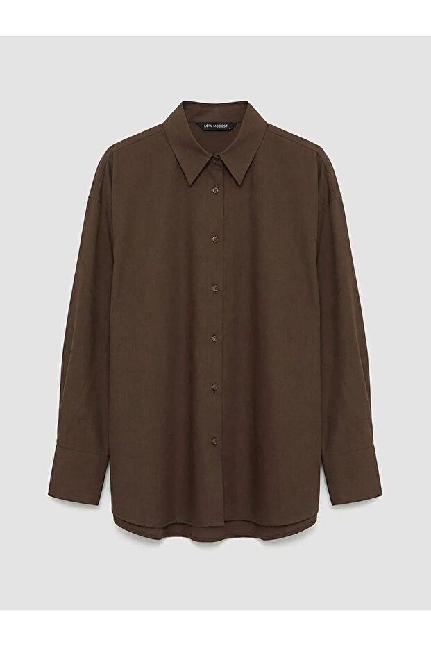 Brown Women's Shirt Tunic