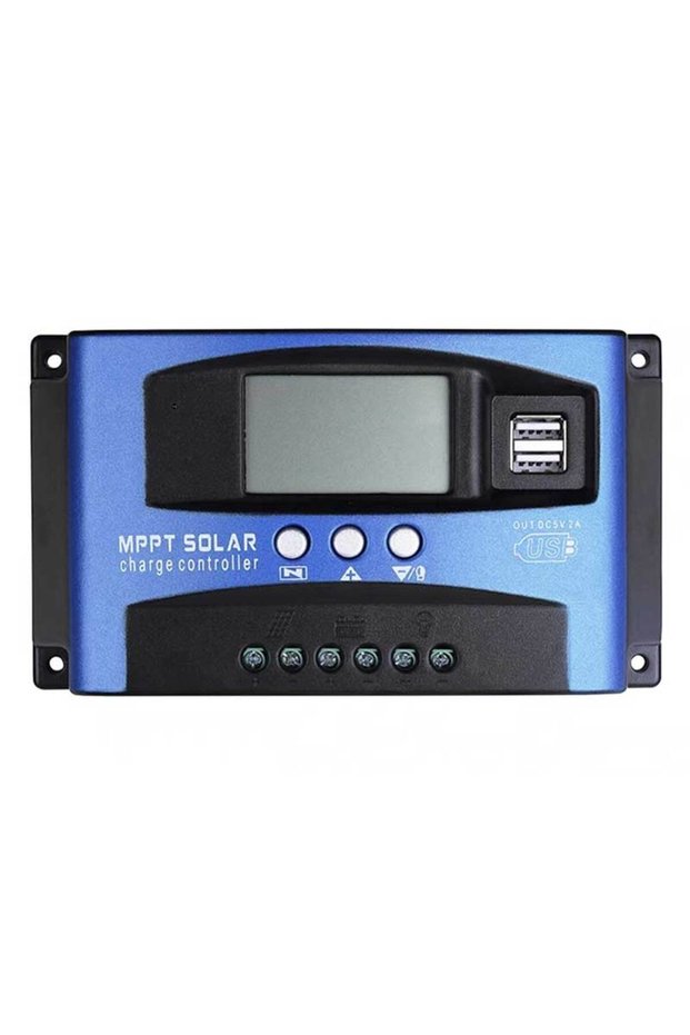 Solar Panel Controller 12/24V 100A Dual USB MPPT