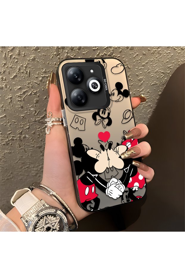 Infinix Smart 8/8 Pro Compatible, Cute Mickey Pattern, Shock Protective Phone Case