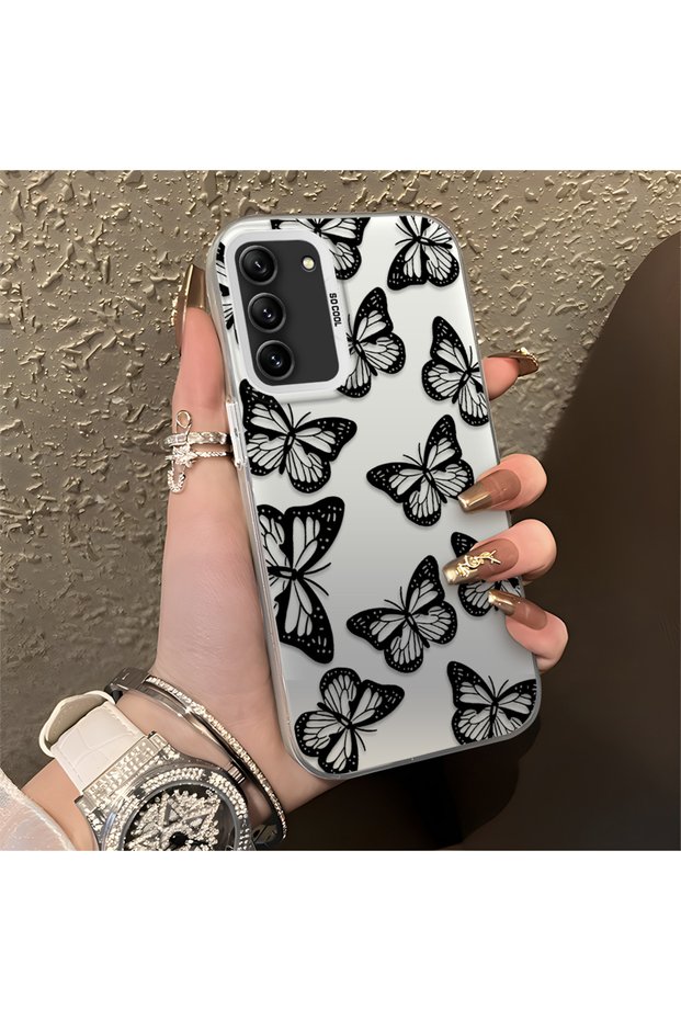 Samsung Galaxy S21 Fe 5g Compatible, Stylish Butterfly Pattern, Impact Protective Phone Case