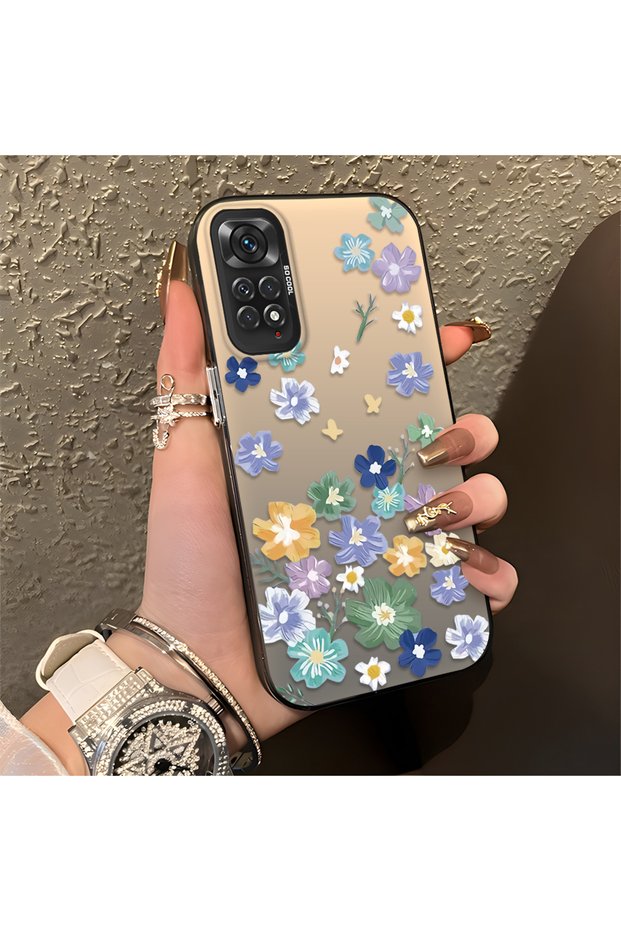 Redmi Note 11 Compatible, Beautiful Flower Pattern, Impact Protective Phone Case
