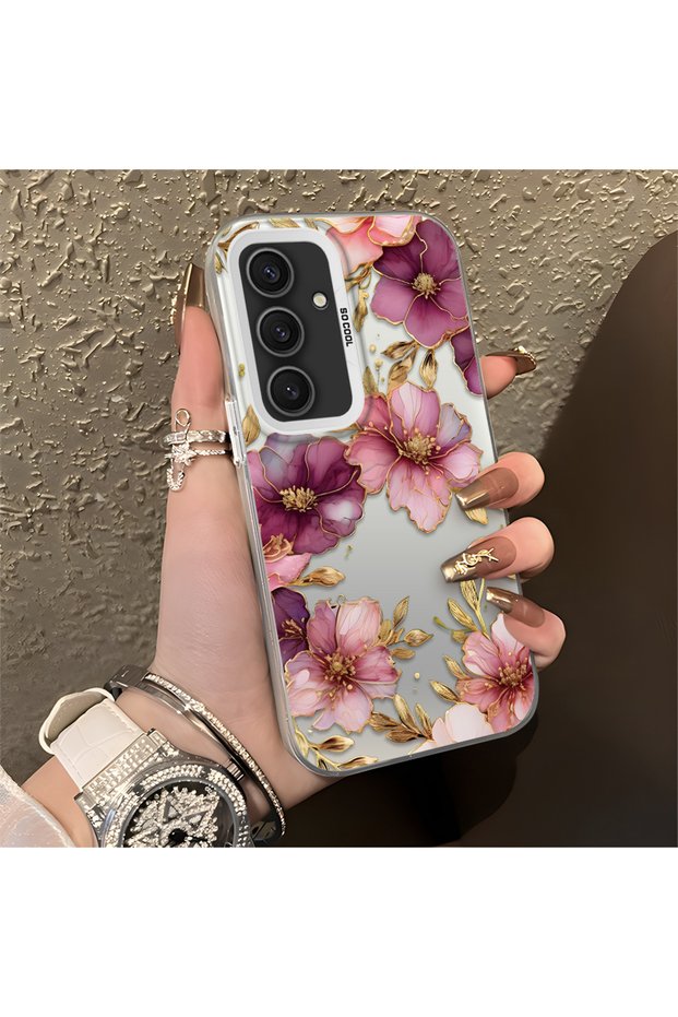 Samsung Galaxy A50/A50S/A30S Compatible, Lightweight Luxury Floral Print , Shock Protective Phone Case