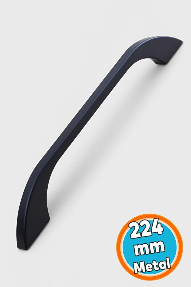 Furniture Kitchen Cabinet Drawer Cupboard Handles Door Handle Handle Black Color 224 mm Metal Handle