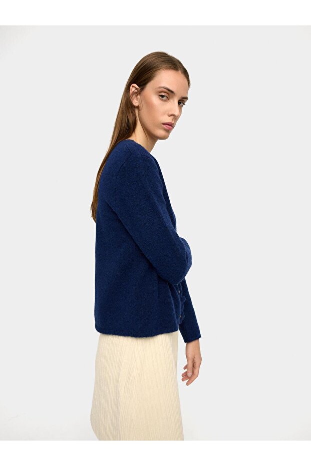 Fırfırlı Örme Hırka - 3