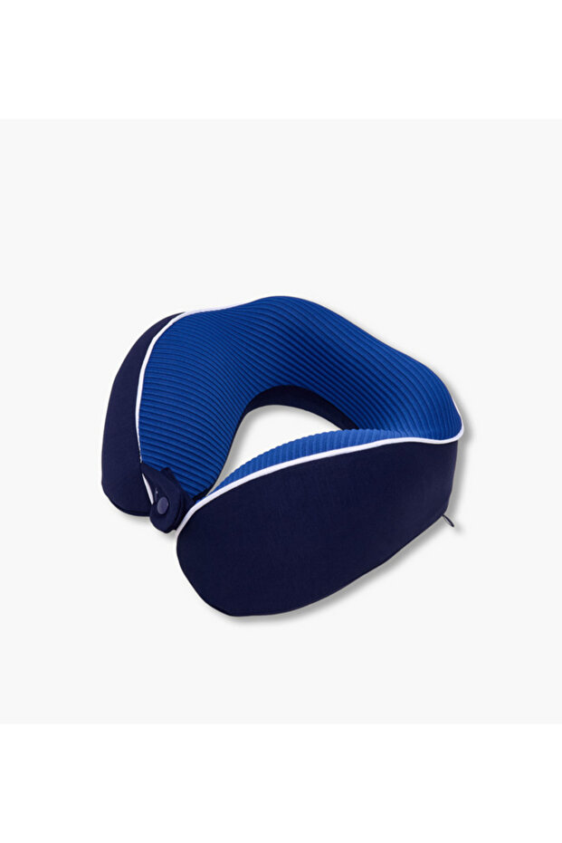 Neck Pillow with Snap Button Closure