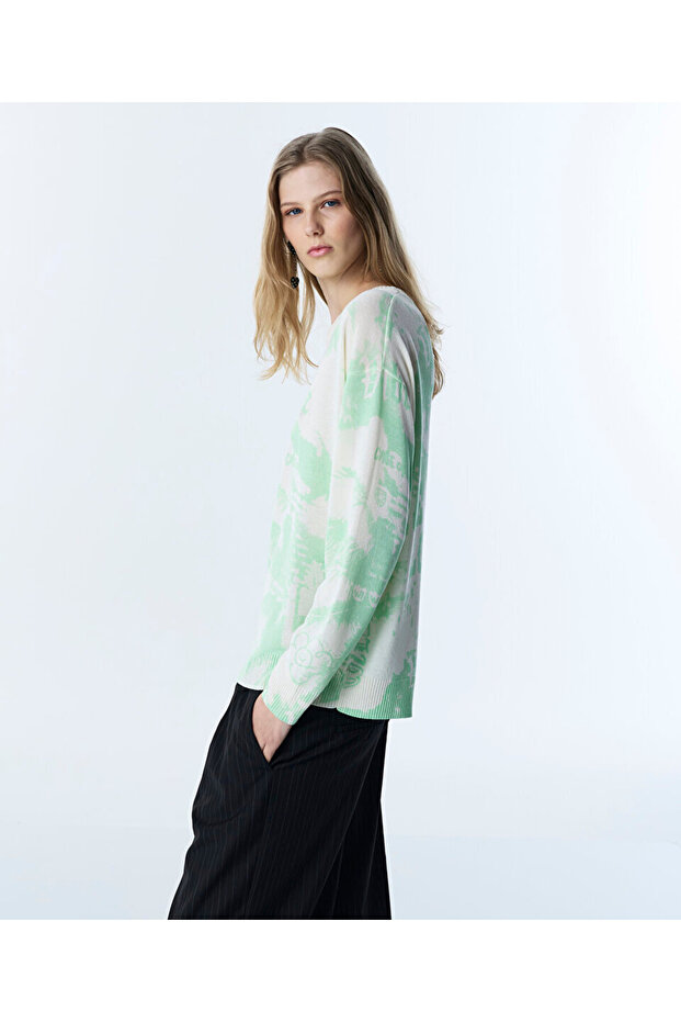 SLOGAN VE GÖRSEL BASKILI TRİKO - 5