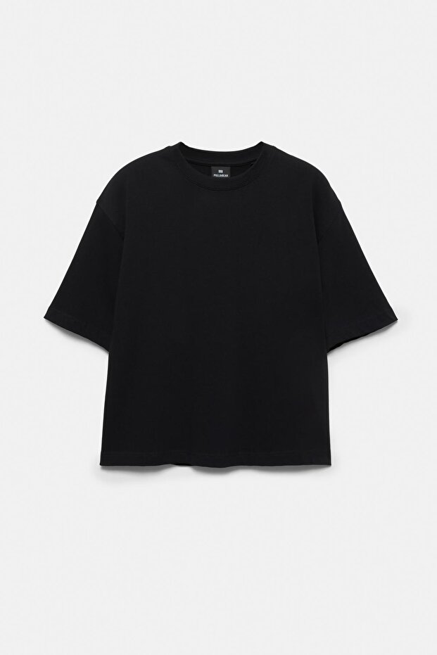 Kısa kollu crop t-shirt - 7