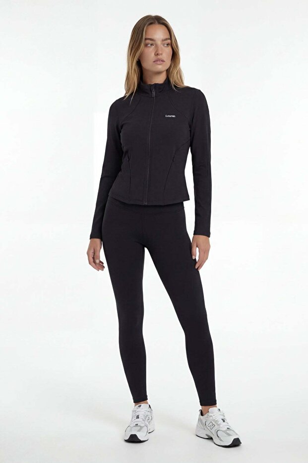 Zippered Technical Jacket - Black - 2