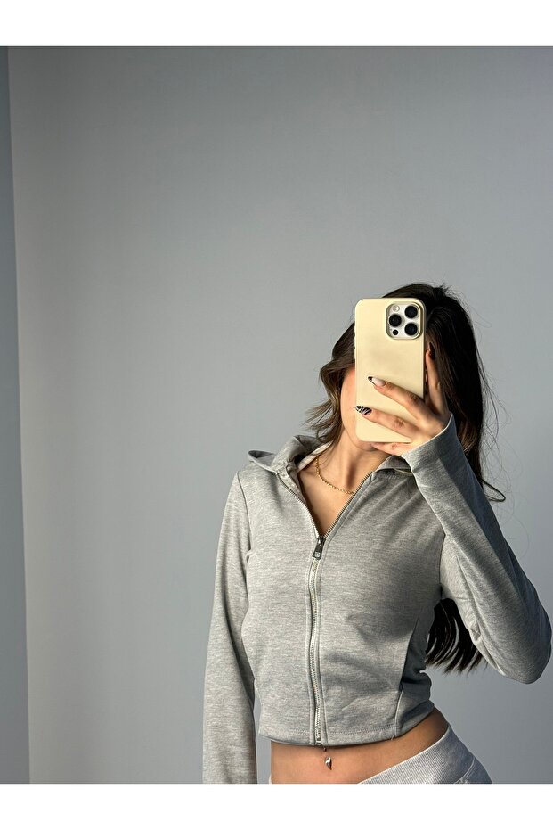 Fermuarlı Hırka - 1