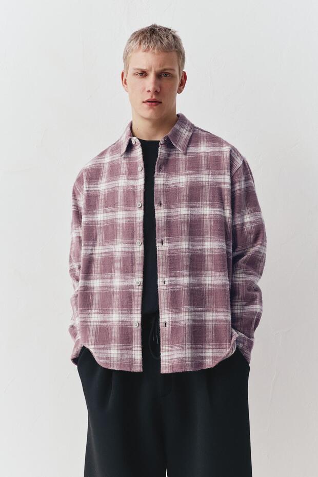 Kareli uzun kollu gömlek - 2