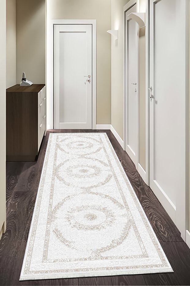 Digital Printing Cotton Woven Base Patterned Runner Hallway Carpet