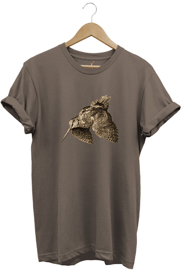 Hunting Hunting Parakeet Printed 100% Cotton Regular Fit Crew Neck T-Shirt