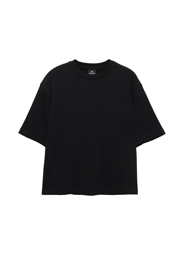 Kısa kollu crop t-shirt - 4