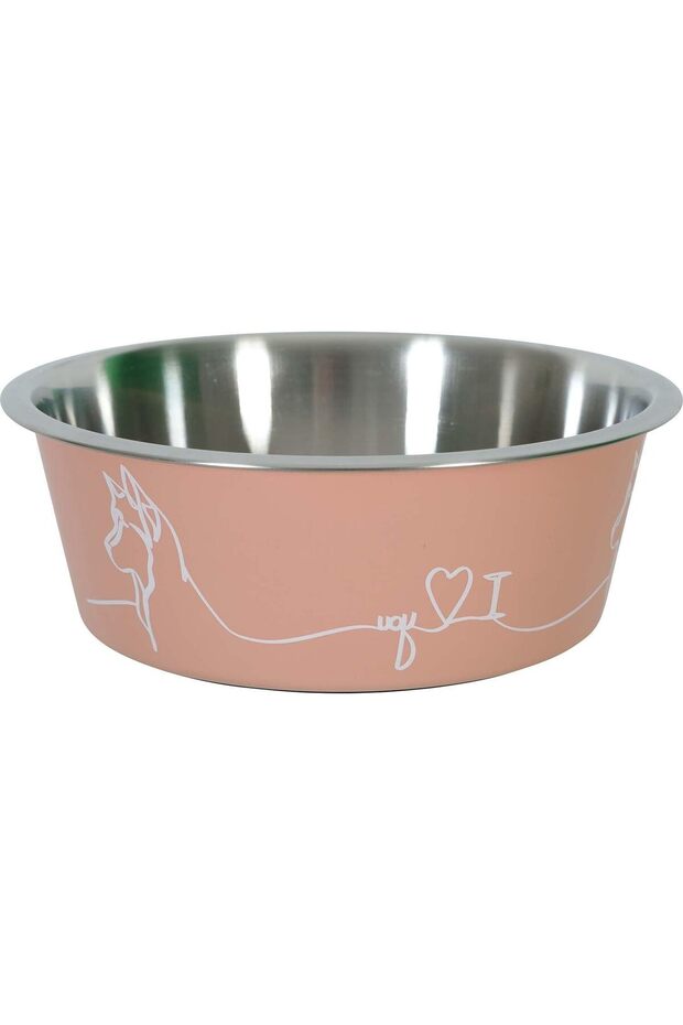 Non-Slip Love Dog Bowl Pink 1200 ml