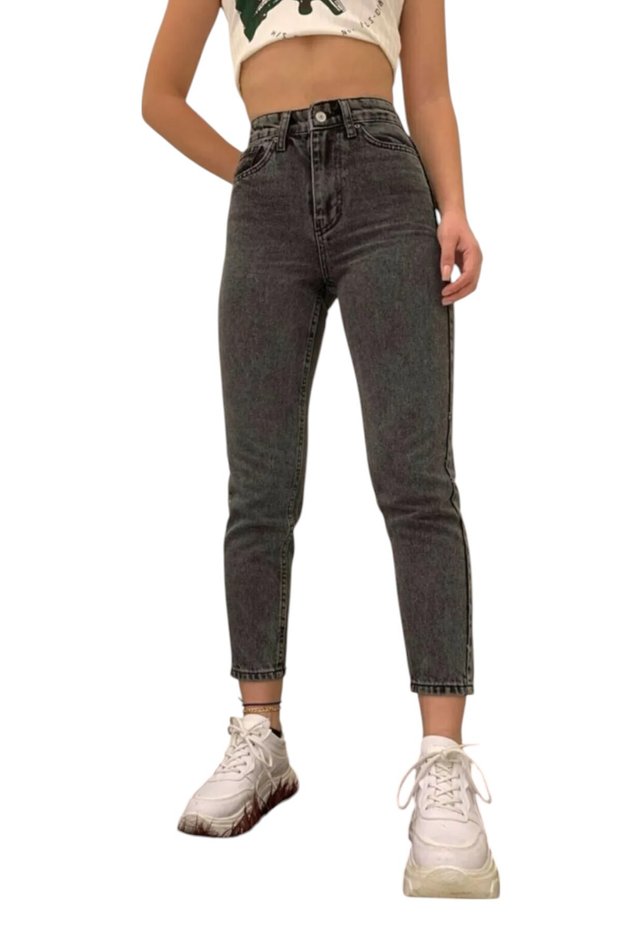 Liri Women's Smoked Lycra Classic Casual High Waist Boyfriend Jeans