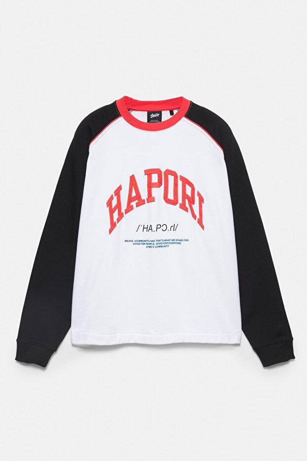 Varsity bisiklet yaka sweatshirt - 8