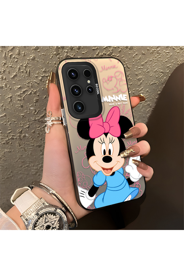 Samsung Galaxy S23 Ultra Compatible, Cartoon Mickey Mouse Pattern Shock Protection Phone Case.