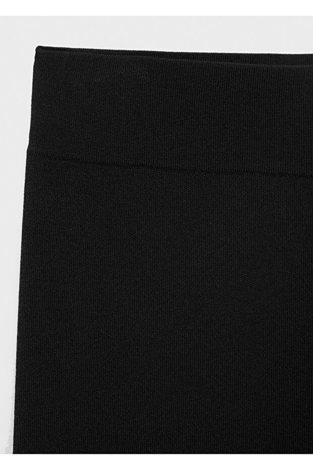 Beli lastikli triko pantolon - 8