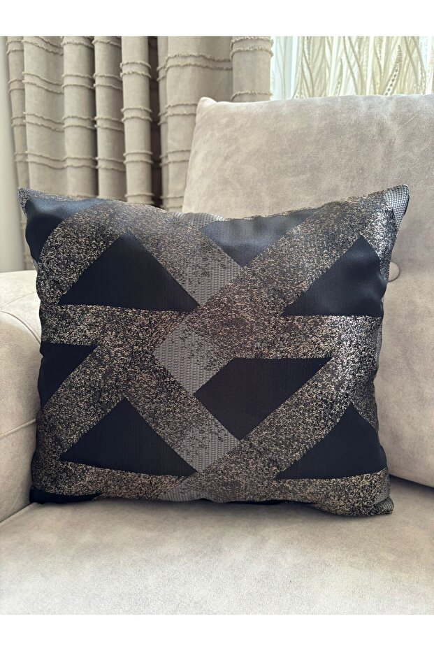 Kirlent Kilifi 37X32 First Quality Fabric Bronze Shimmer Special Handcrafted