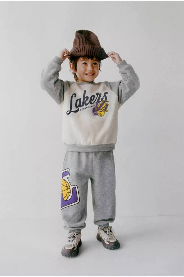 Boy's Printed Tracksuit Set