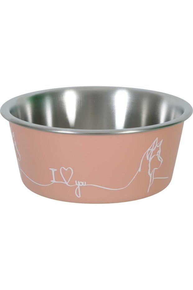 Non-Slip Love Dog Bowl Pink 1700 ml
