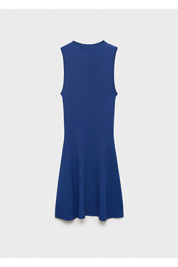 Kısa triko elbise - 3